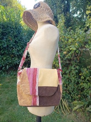 sac patchwork avec 4 tissus
